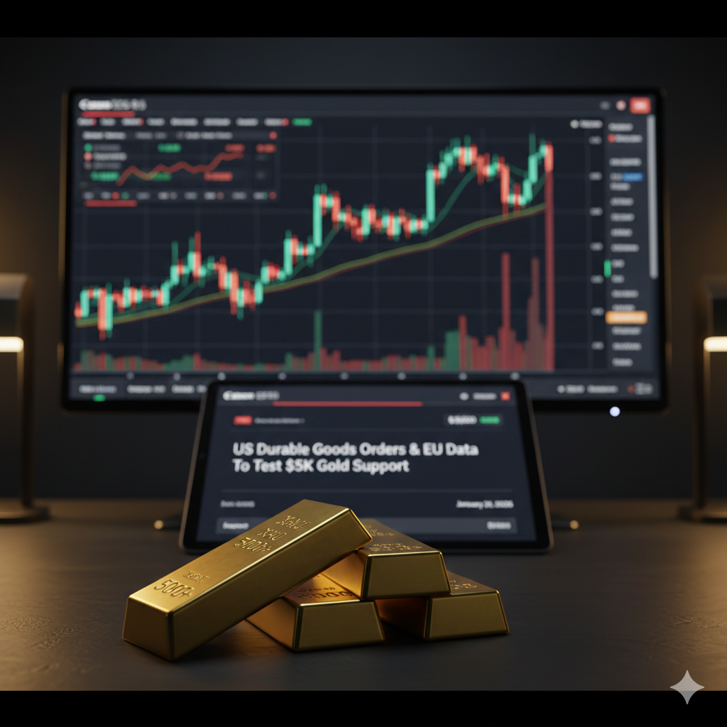 Gold bars and stock market data analysis January 2026