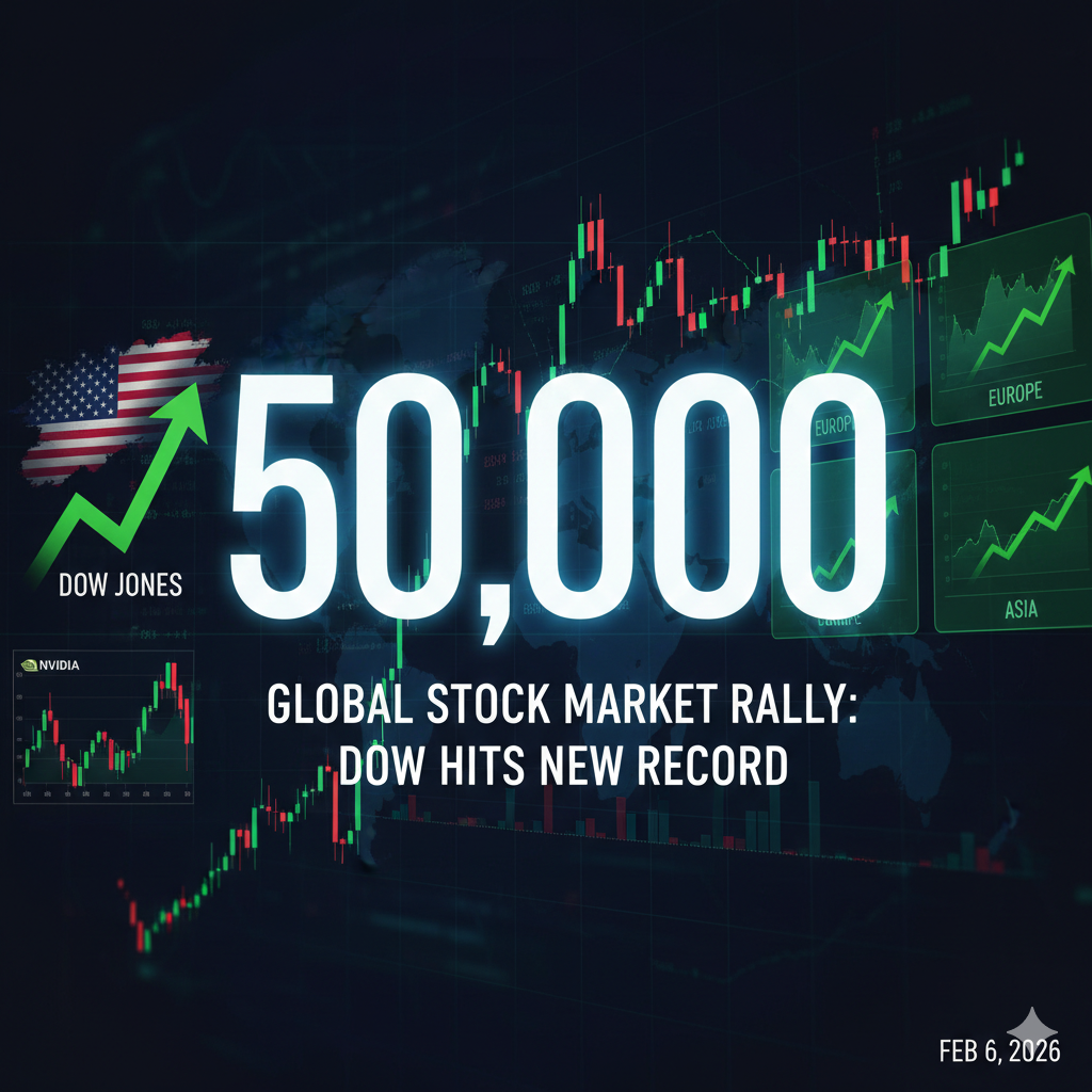 Global Stock Market Rally: Dow Hits 50,000 in Historic Surge