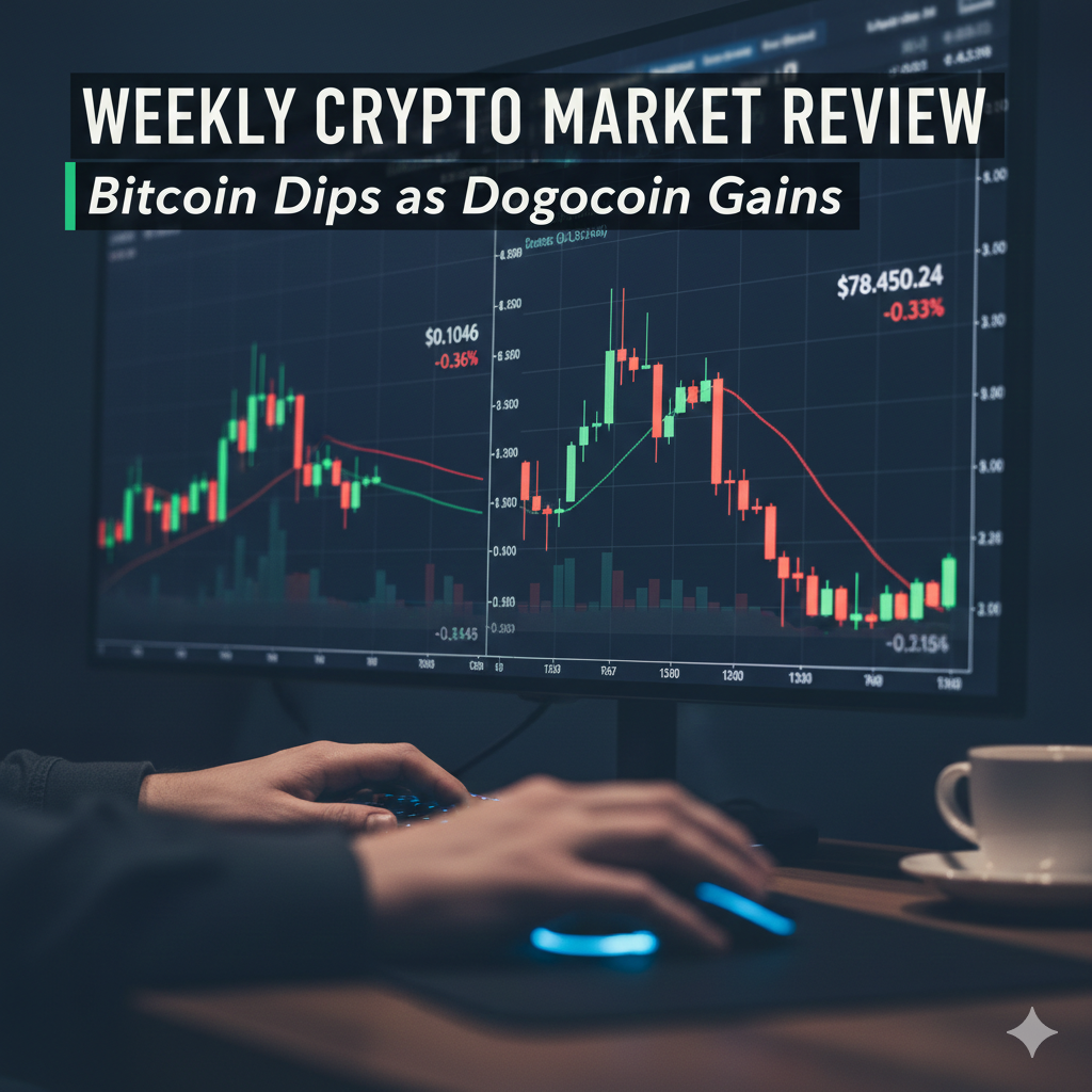 Weekly Crypto Market Review: Bitcoin Dips as Dogecoin Gains