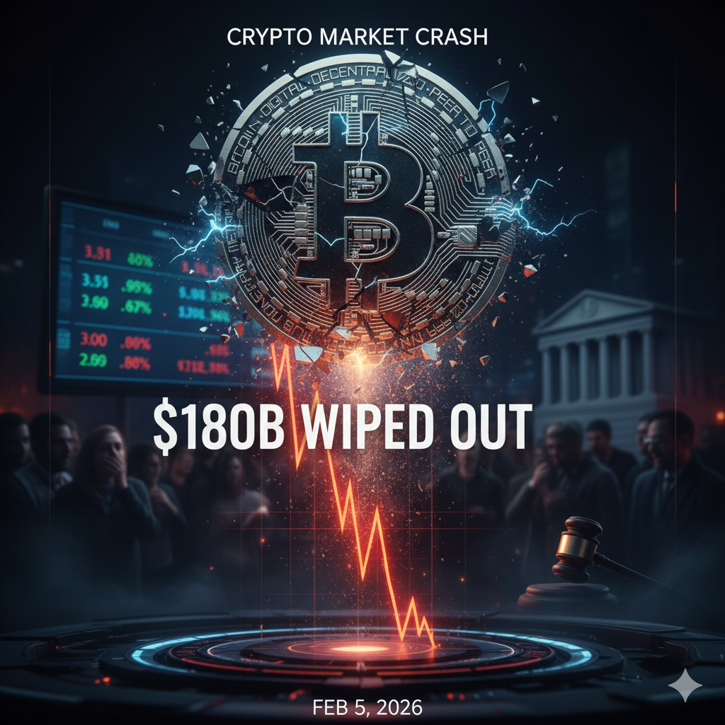 Crypto Market Crash: $180B Wiped Out—Is This the Final Dip?