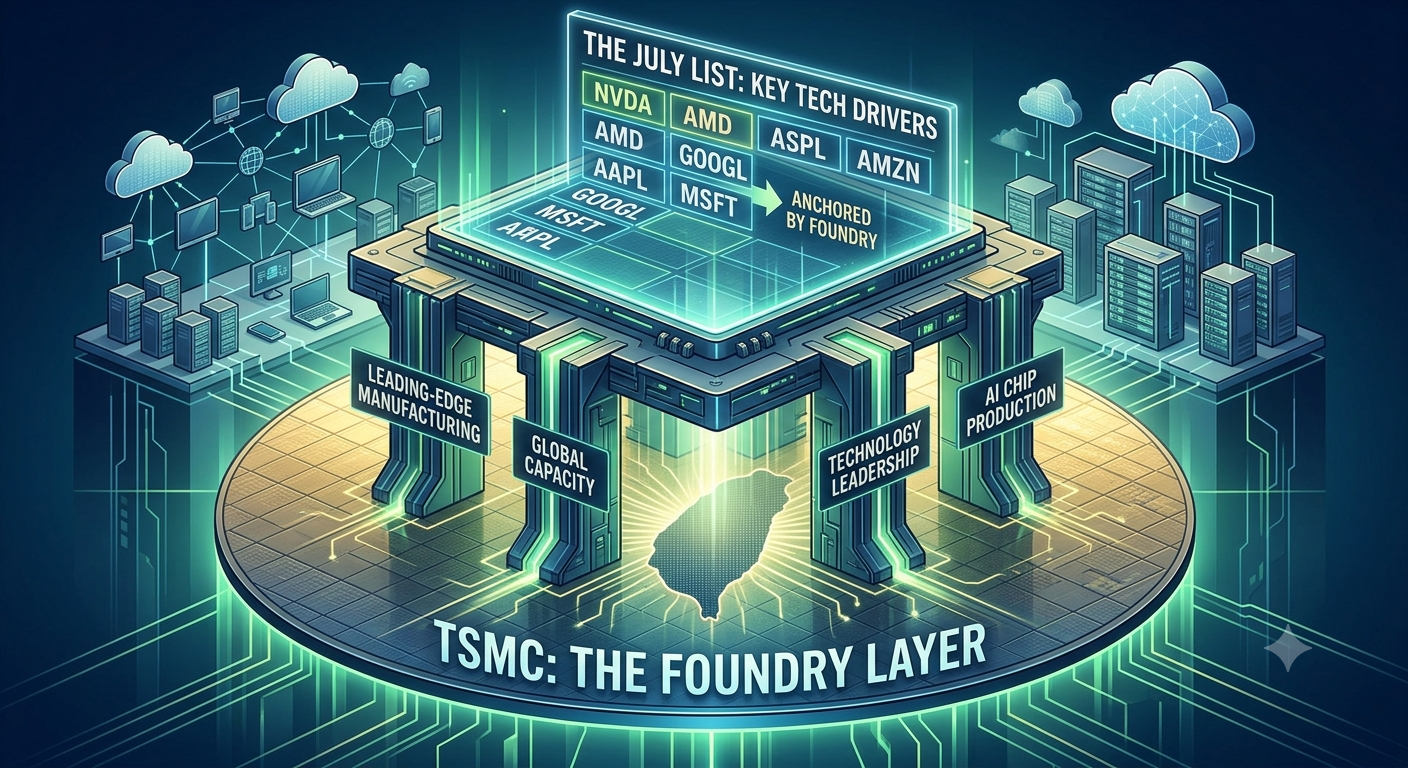 Why Taiwan Semiconductor Anchors the Foundry Layer of the July List
