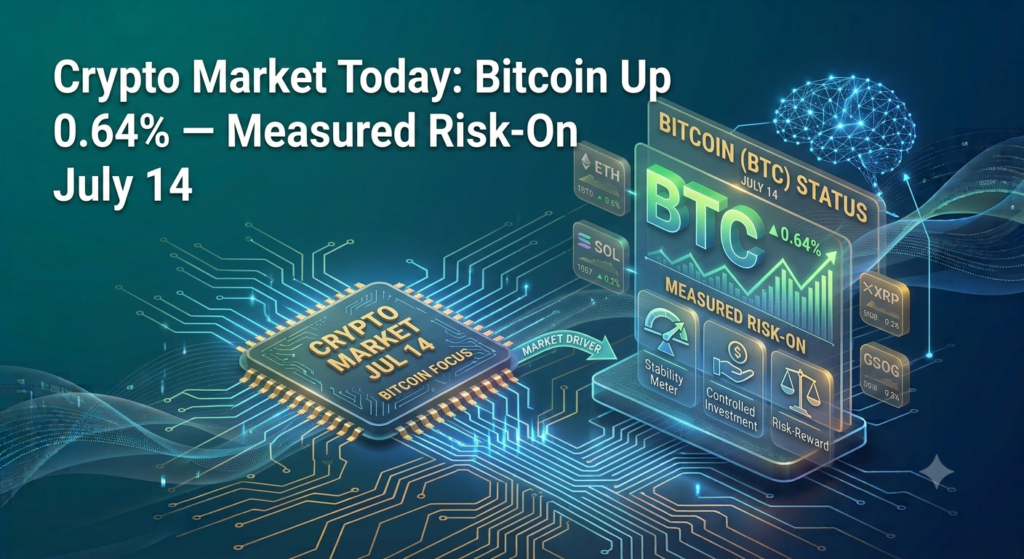 Crypto Market Today: Bitcoin Up 0.64% — Measured Risk