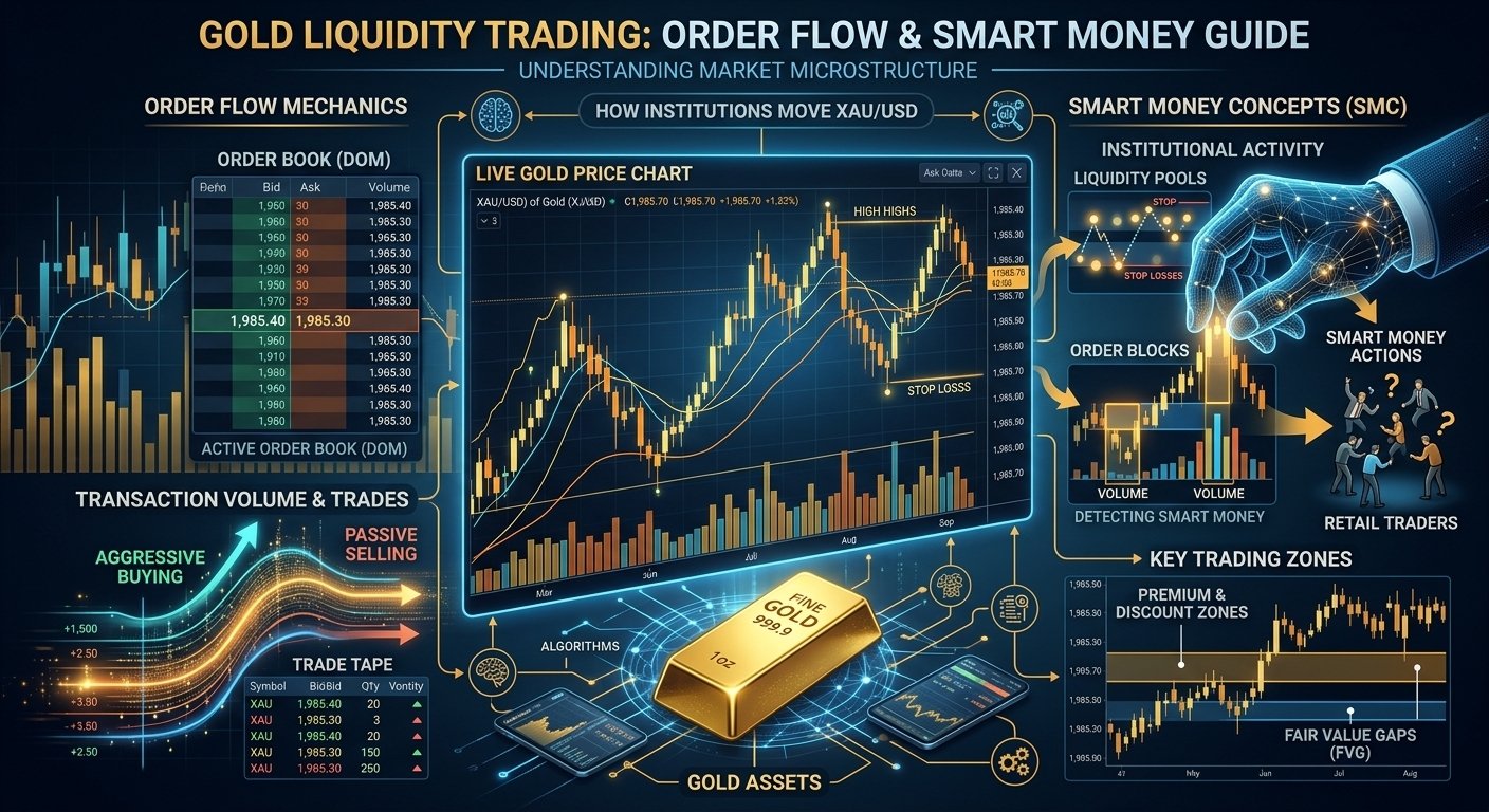 Gold Liquidity Trading: Order Flow & Smart Money Guide